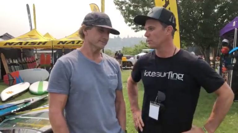 Robby Naish and the 2019 Naish Foil lineup.