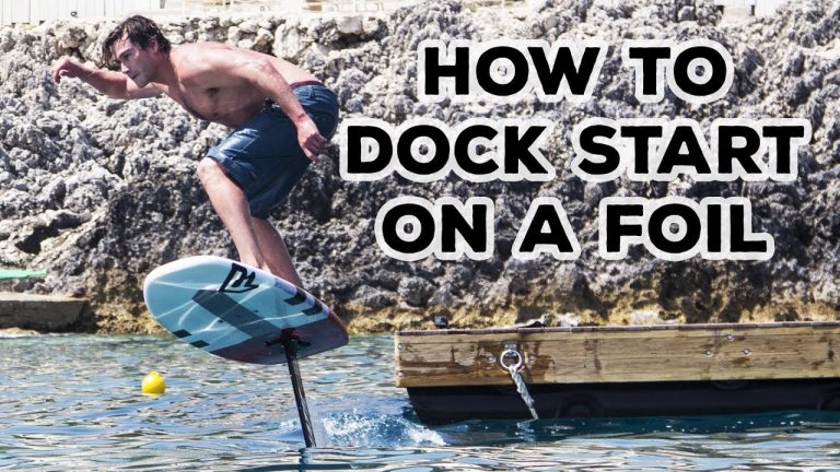 How to DOCK START a foil board