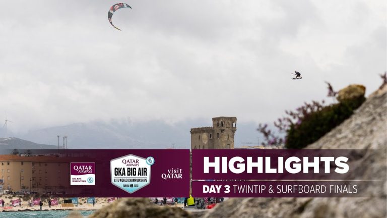 Thrilling Finale of Qatar Airways GKA Kite World Tour in Tarifa | Mikaili Sol’s 7th & James Carew’s Inaugural Title Wins | Witness the Power of Levante in Kiteboarding